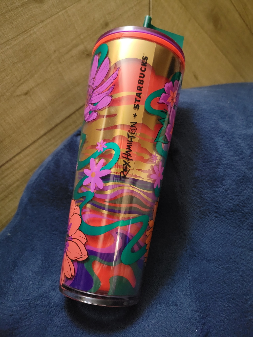 Starbucks 24 Ounce Venti Cold Cup Tumbler - Rex Hamilton Collection